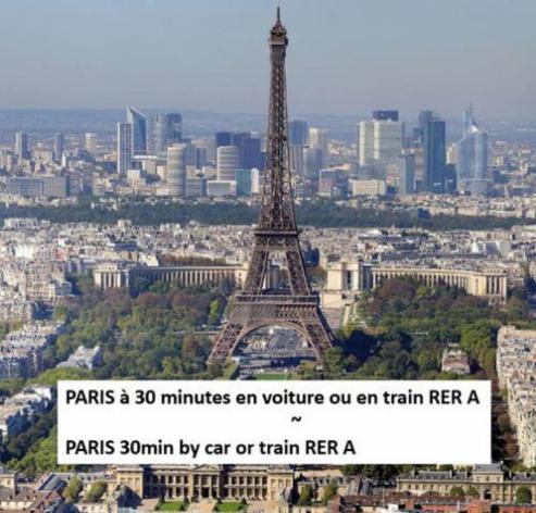 Appartement A 5 Min De Disney Proche Paris Chanteloup en Brie Bagian luar foto